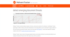 Desktop Screenshot of malwaretracker.com