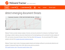 Tablet Screenshot of malwaretracker.com